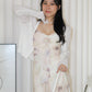 Ginnie Floral Mesh Midaxi Dress (Pink)