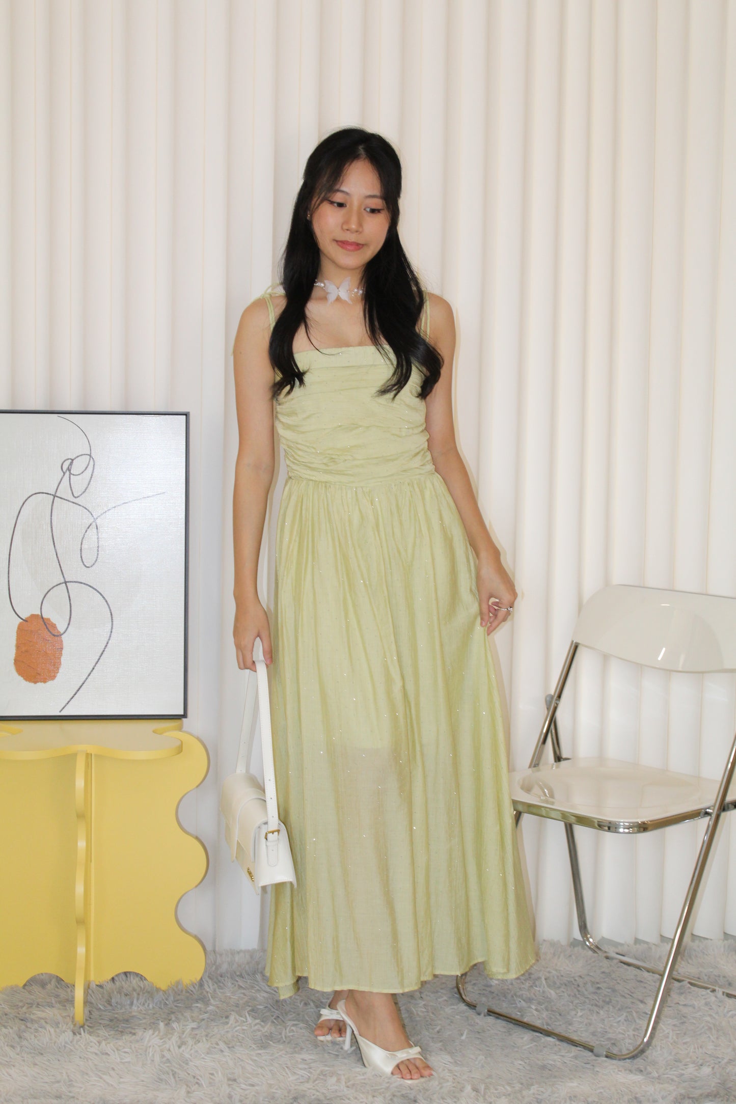 Aurelia Sparkle Midaxi Dress (Green)