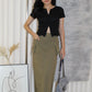 Belinda Cargo Maxi Skirt (Green)