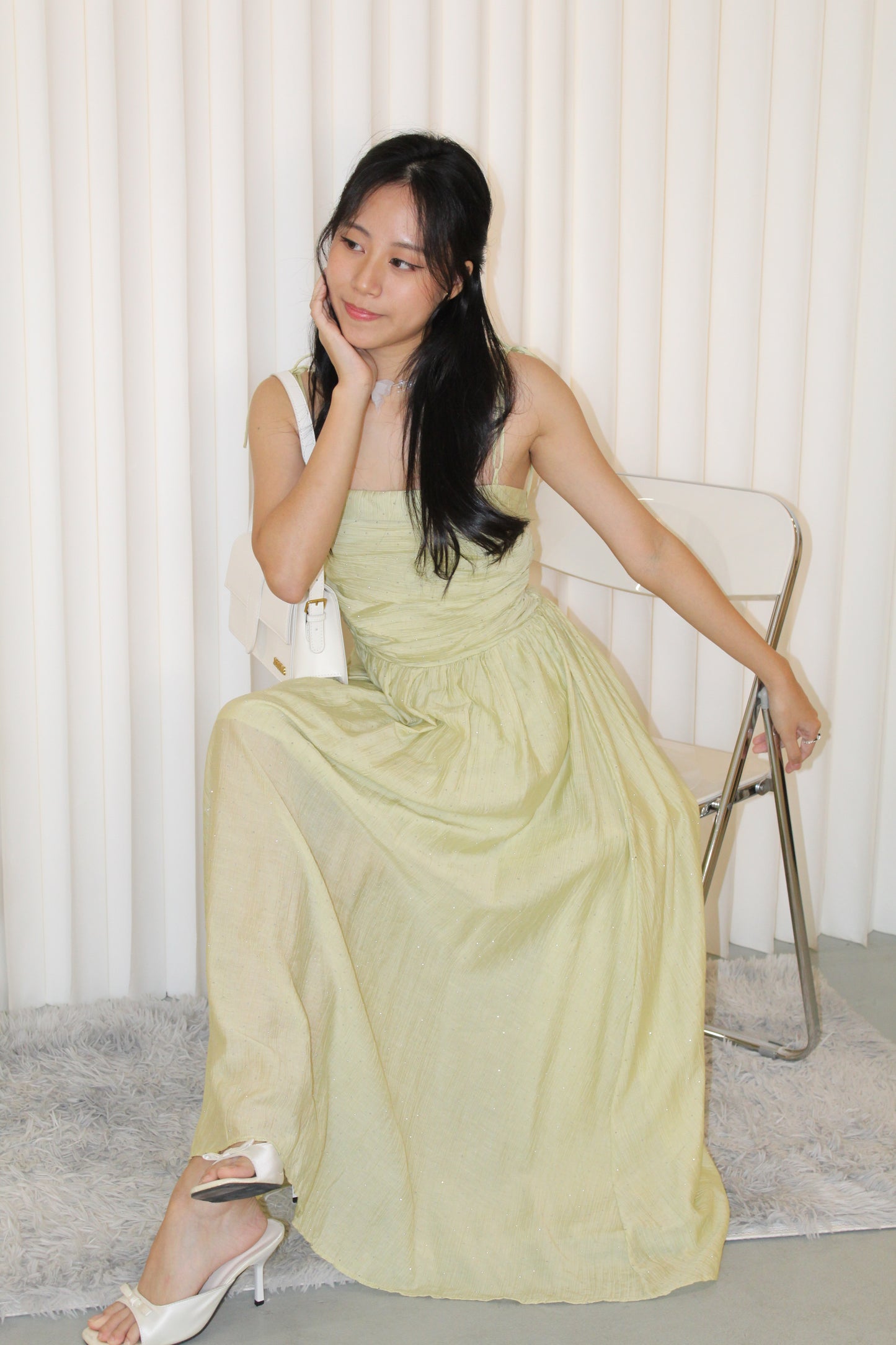 Aurelia Sparkle Midaxi Dress (Green)