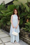 Arielle Halter Ombre Maxi Dress (Blue)