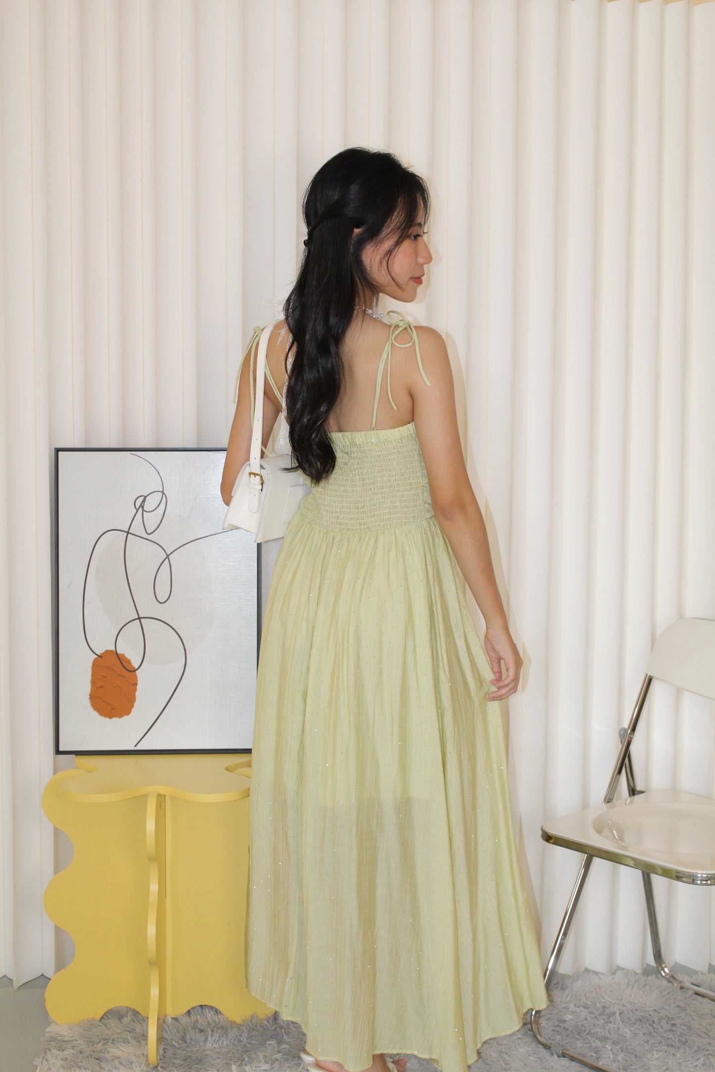 Aurelia Sparkle Midaxi Dress (Green)