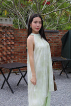 Arielle Halter Ombre Maxi Dress (Blue)