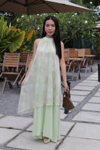Arielle Halter Ombre Maxi Dress (Blue)