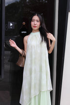 Arielle Halter Ombre Maxi Dress (Blue)