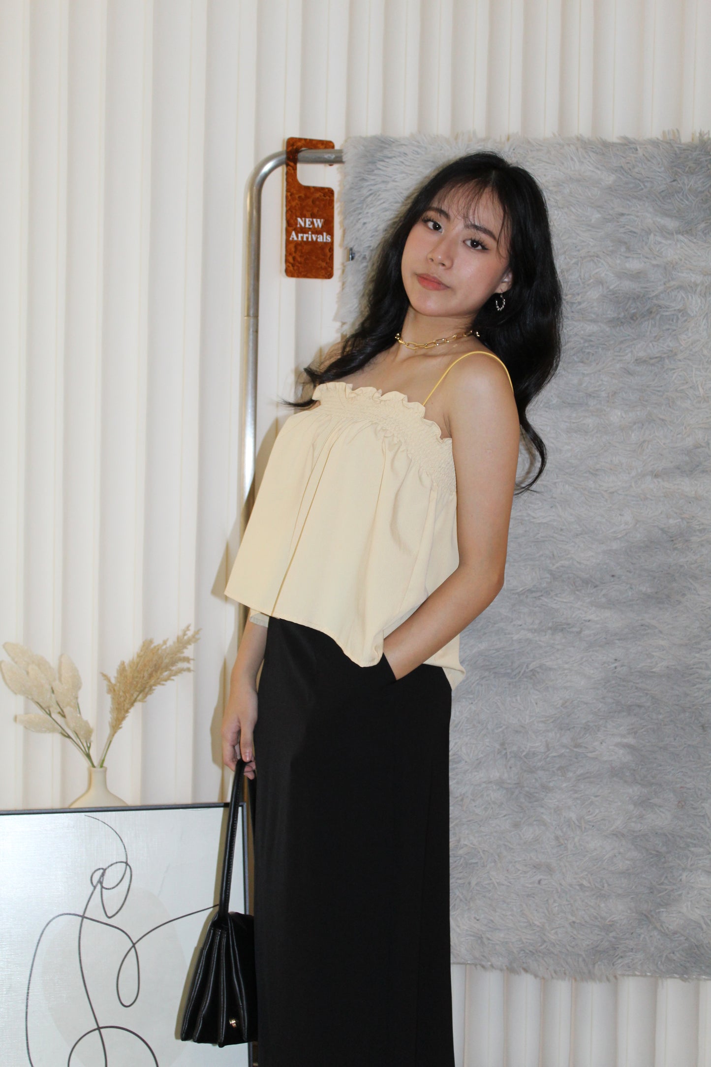 Meredith Flare Top (Yellow)