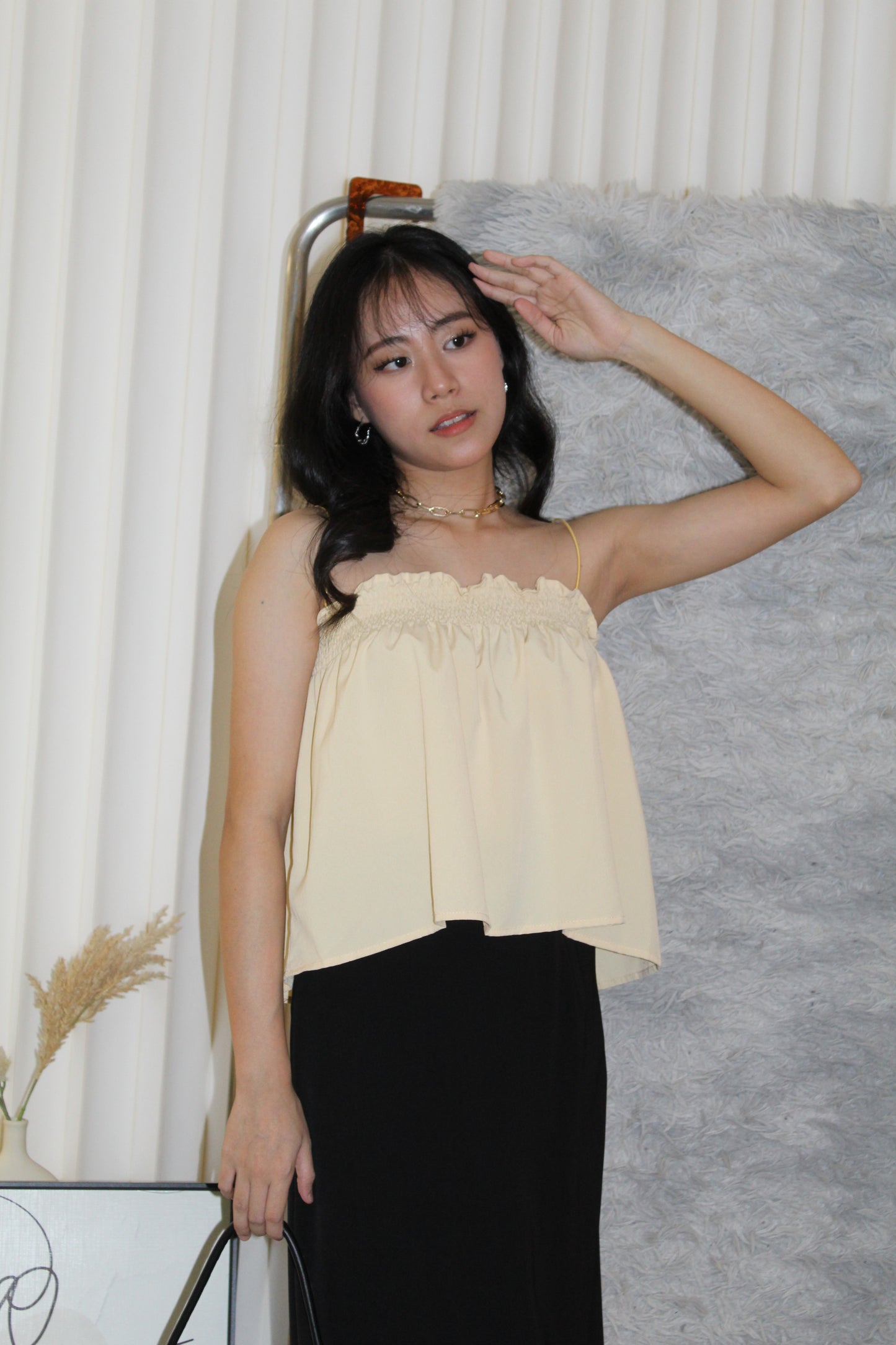 Meredith Flare Top (Yellow)