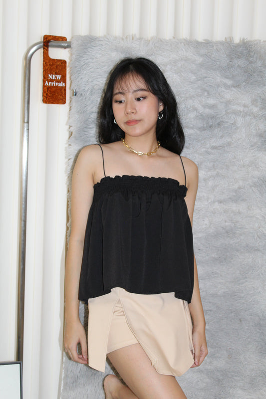 Meredith Flare Top (Black)