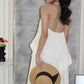 Bonnie Ruffle Bare Back Dress (Cream)