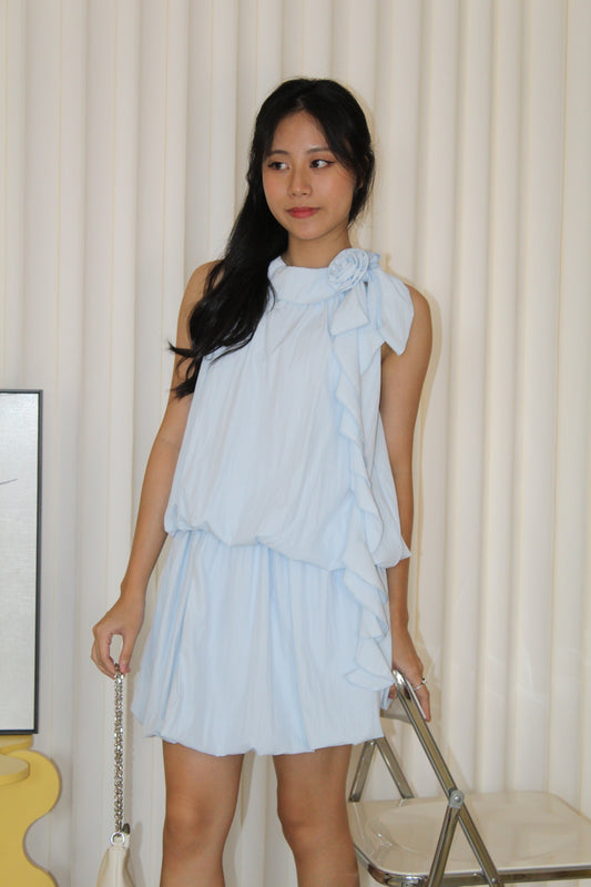 Emi Puffy Two Piece Set (Blue)