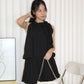 Emi Puffy Two Piece Set (Black)