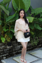 Leena Two Piece Flare Top (Khaki)