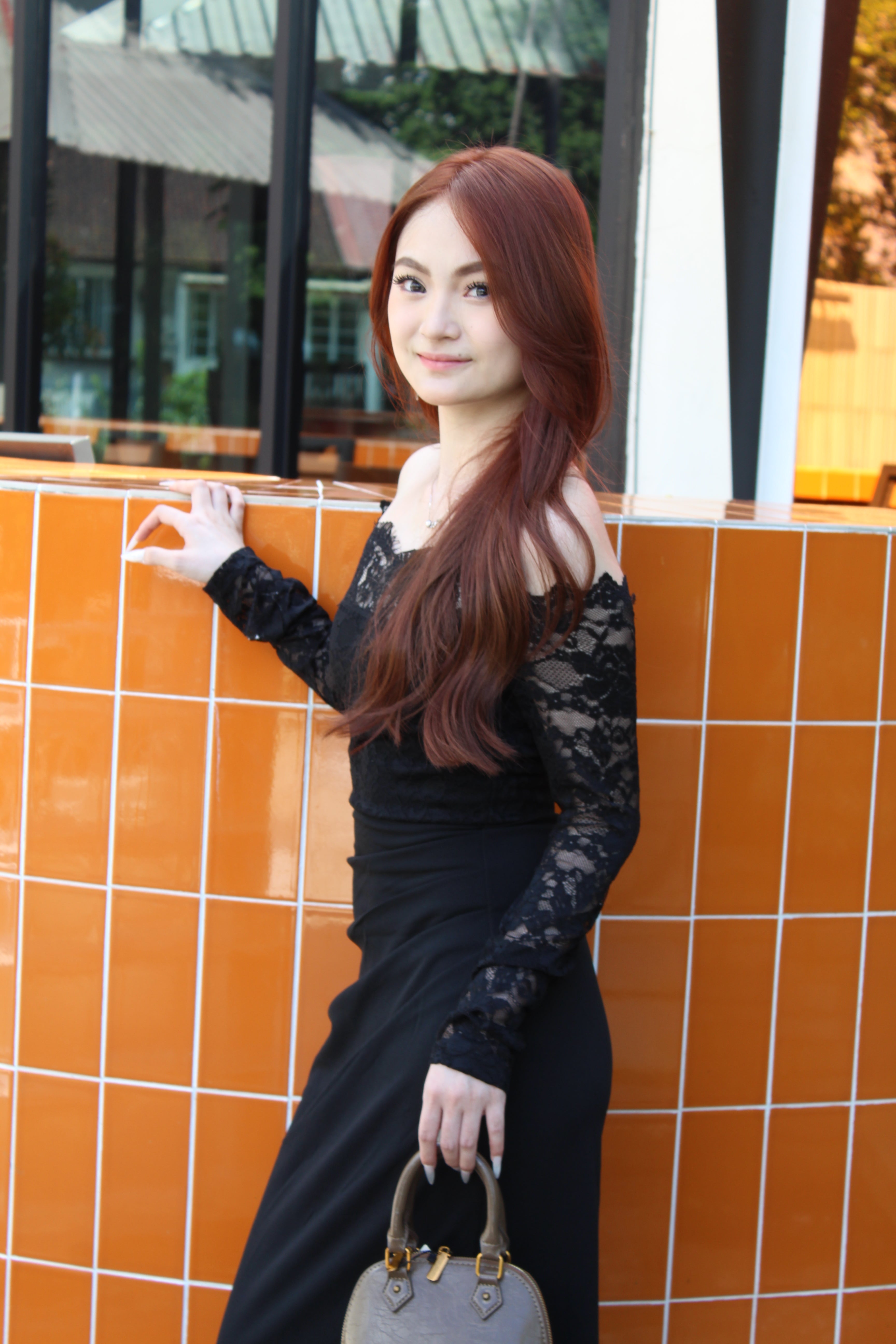 Aileen Off Shoulder Midaxi Dress (Black)