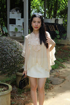 Leena Two Piece Flare Top (Khaki)
