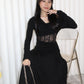 Chiara Lace Long Sleeve Top (Blue)