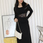 Chiara Lace Long Sleeve Top (Blue)