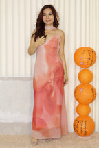 Phoebe Printed Maxi Dress (Pink)