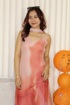 Phoebe Printed Maxi Dress (Pink)