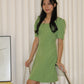 Genesis A-Line Mini Dress (Green)