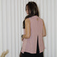 Lisha High Neck Flare Top (Pink)