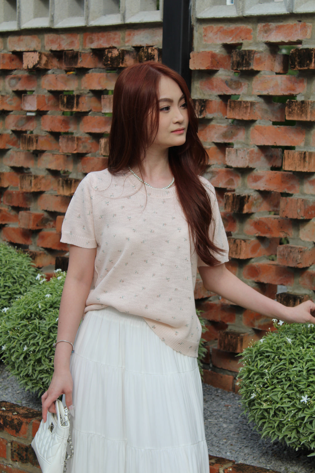 Janelle Floral Knit Top (Yellow)