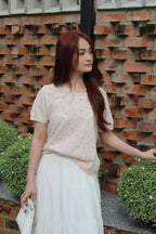 Janelle Floral Knit Top (Yellow)