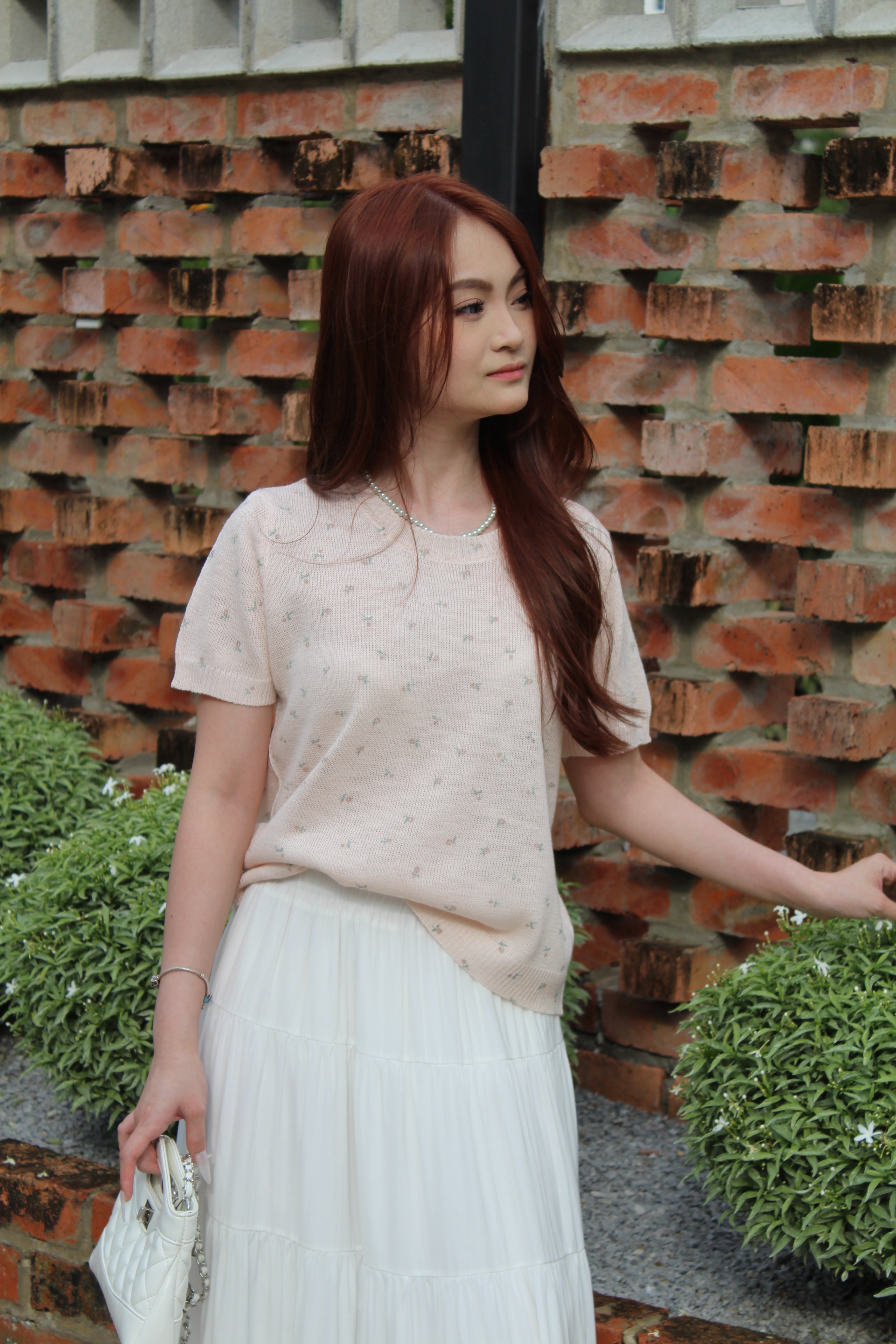 Janelle Floral Knit Top (Yellow)