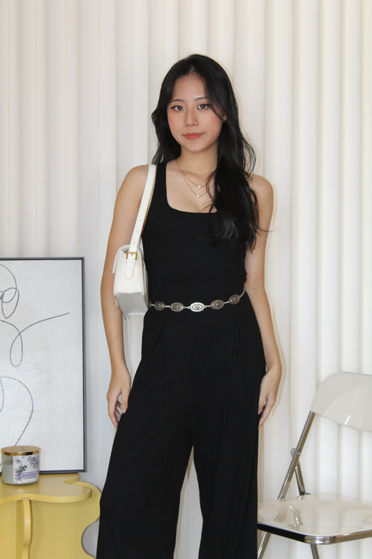 Apolline Casual Jumpsuit (Black)