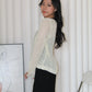 MaryAnn Sheer Knit Top (Pink)
