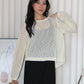 MaryAnn Sheer Knit Top (Pink)