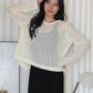 MaryAnn Sheer Knit Top (Pink)