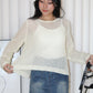 MaryAnn Sheer Knit Top (Pink)
