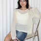 MaryAnn Sheer Knit Top (Pink)