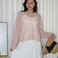 MaryAnn Sheer Knit Top (Pink)