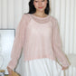 MaryAnn Sheer Knit Top (Pink)