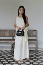Nadine A-Line Maxi Dress (Cream)