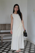 Nadine A-Line Maxi Dress (Cream)