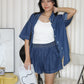 Belline Denim Two Piece Set