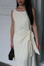 Nadine A-Line Maxi Dress (Cream)