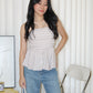 Hadia Stripes Flare Tube Top (Blue)