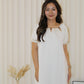 Fionna Satin Maxi Dress (Cream)