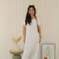 Fionna Satin Maxi Dress (Cream)