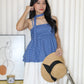 Neree Camisole Flare Top (White)