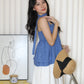 Neree Camisole Flare Top (White)