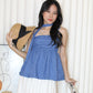 Neree Camisole Flare Top (White)
