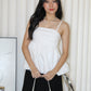 Neree Camisole Flare Top (White)