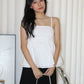 Neree Camisole Flare Top (White)