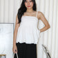 Neree Camisole Flare Top (White)