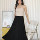 Solena Flare Maxi Skirt (Grey)