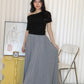 Solena Flare Maxi Skirt (Grey)